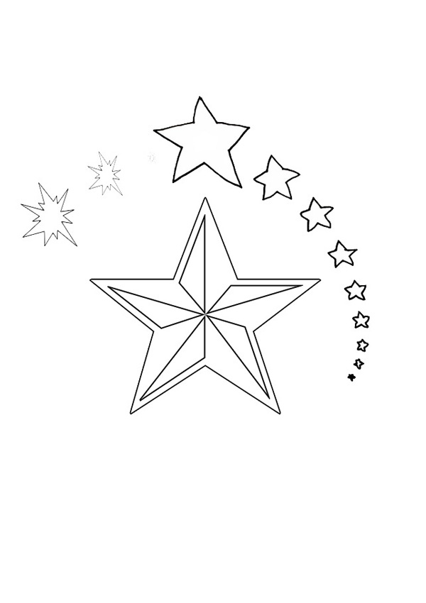 star pinata coloring page