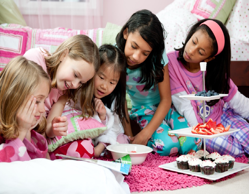 Young Girls Slumber Party