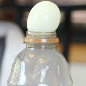 The egg in the bottle experiment