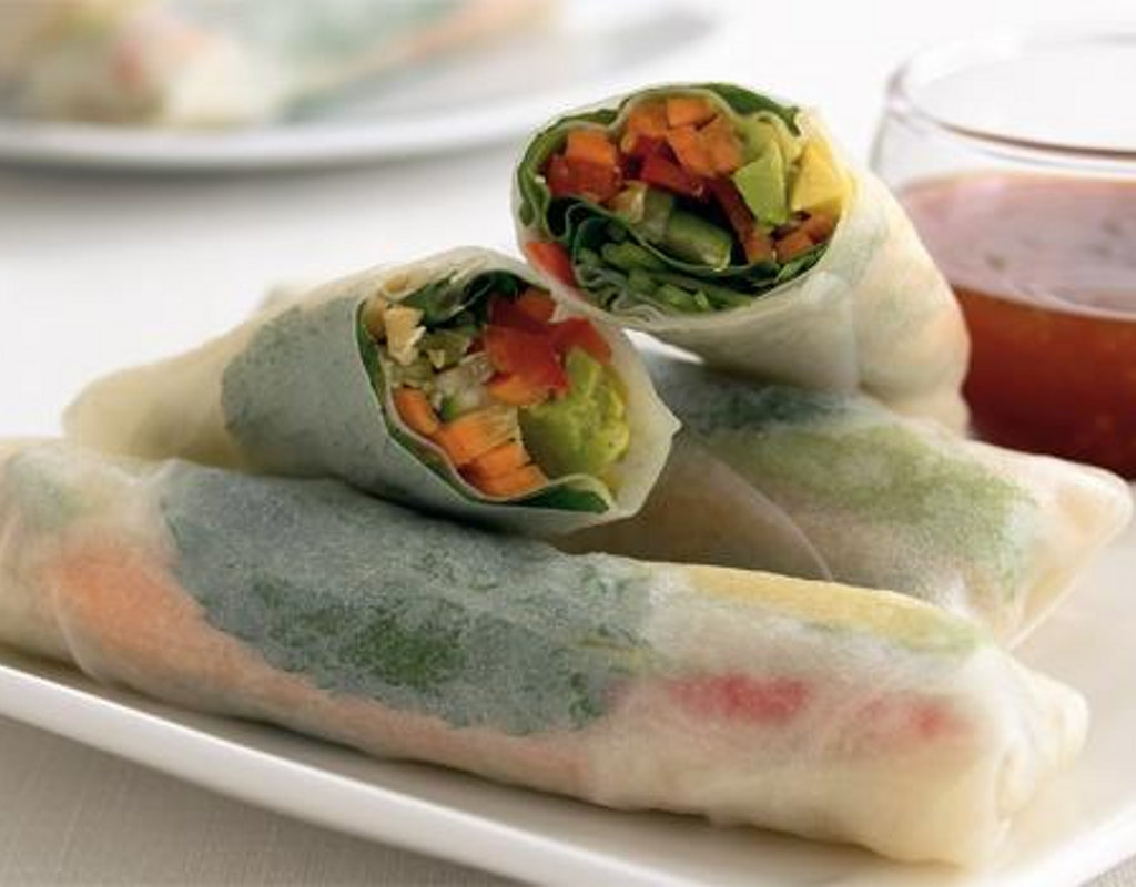 Vietnamese rice paper rolls