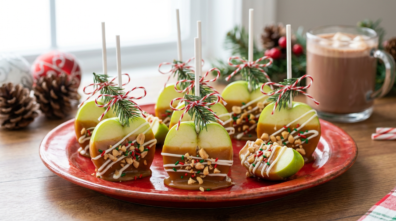 Caramel Christmas apples