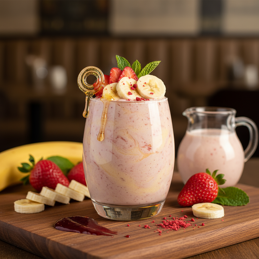Strawberry and banana smoothie