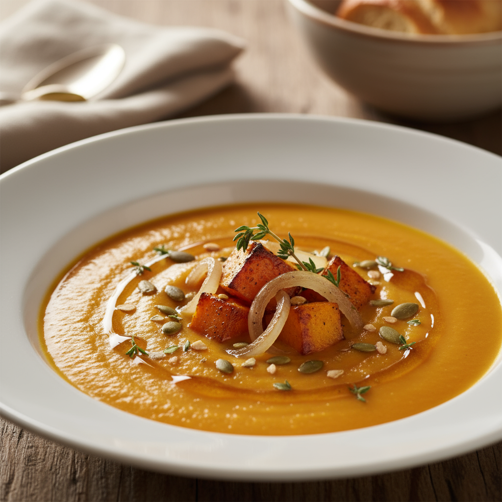 Roast pumpkin soup