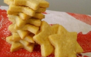 Cheddar star biscuits