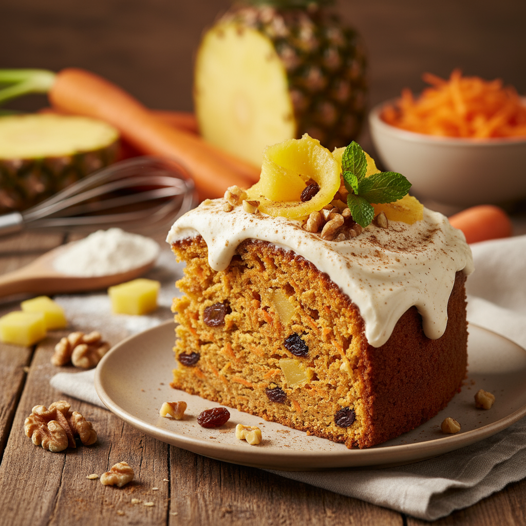 Pineapple and Carrot Cake