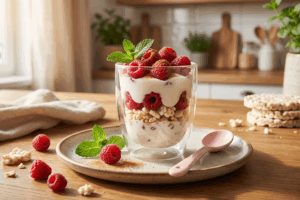 Bircher style breakfast pots