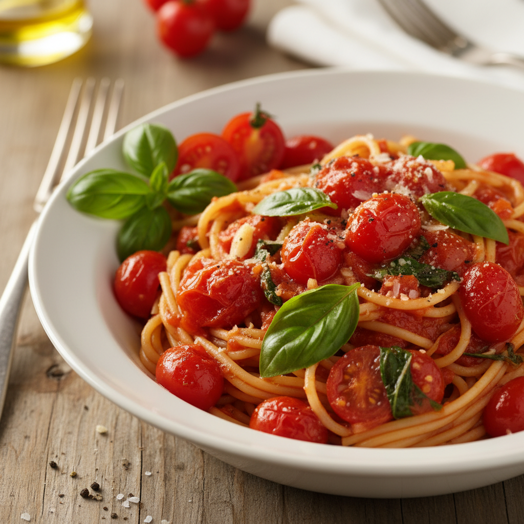 No-cook tomato and basil pasta sauce