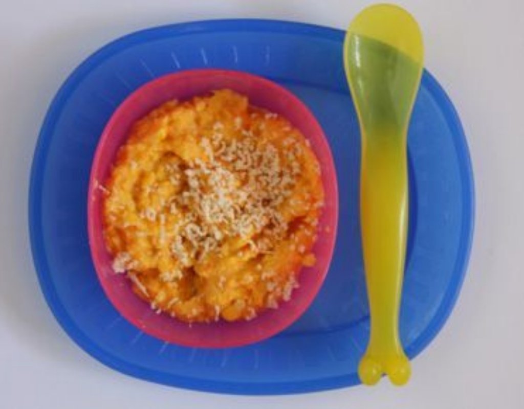 Carrot, corn and chicken