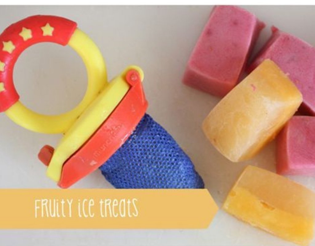 Mango and apple ice treats