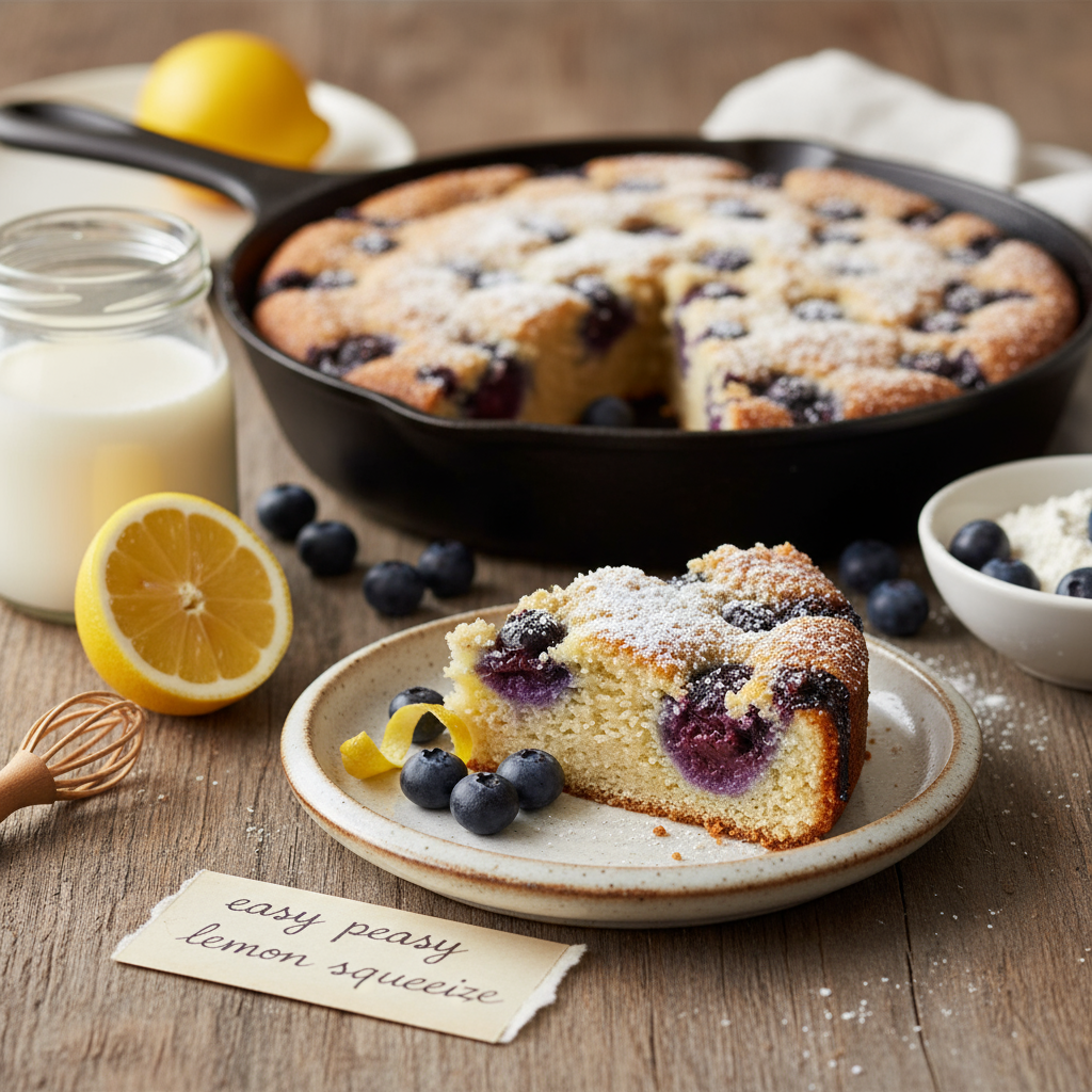 Blueberry buttermilk cake