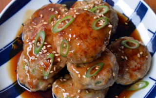 Oriental chicken meatballs