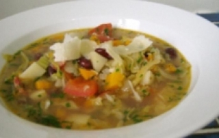 Chorizo and minestrone soup