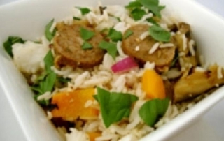 Leftover day rice salad