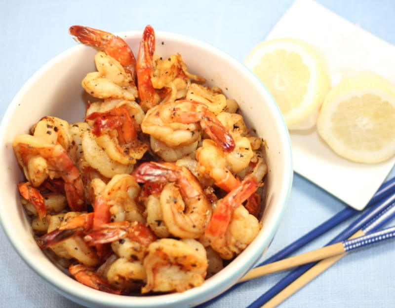 Honey ginger prawns