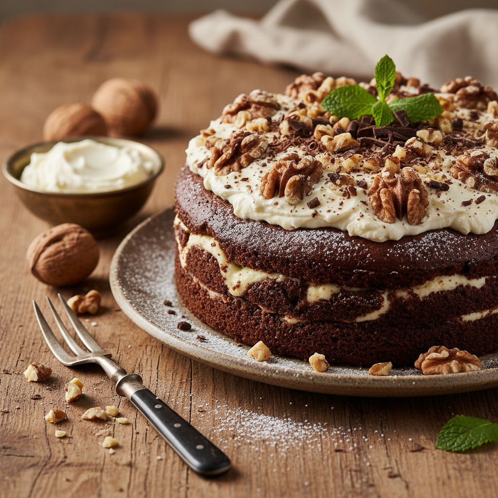 Rich chocolate cake