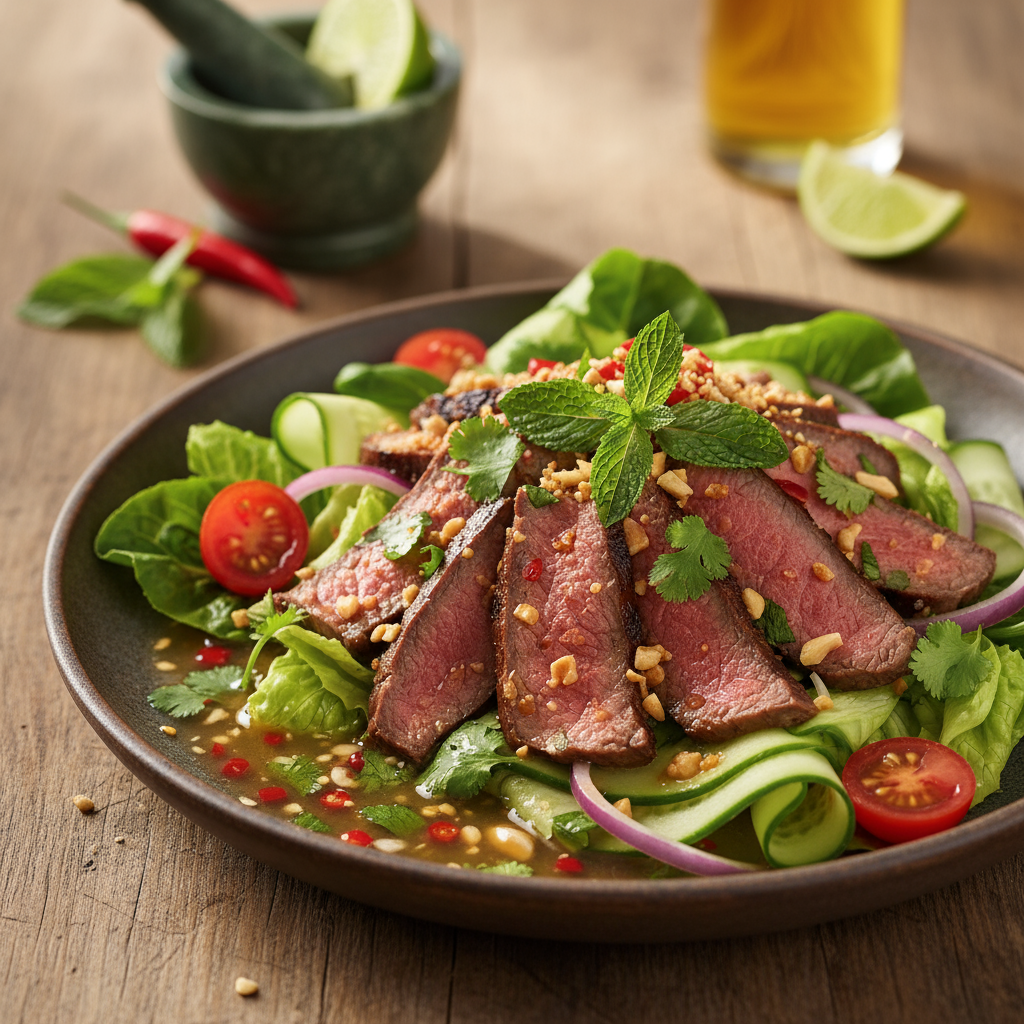 Thai style beef salad