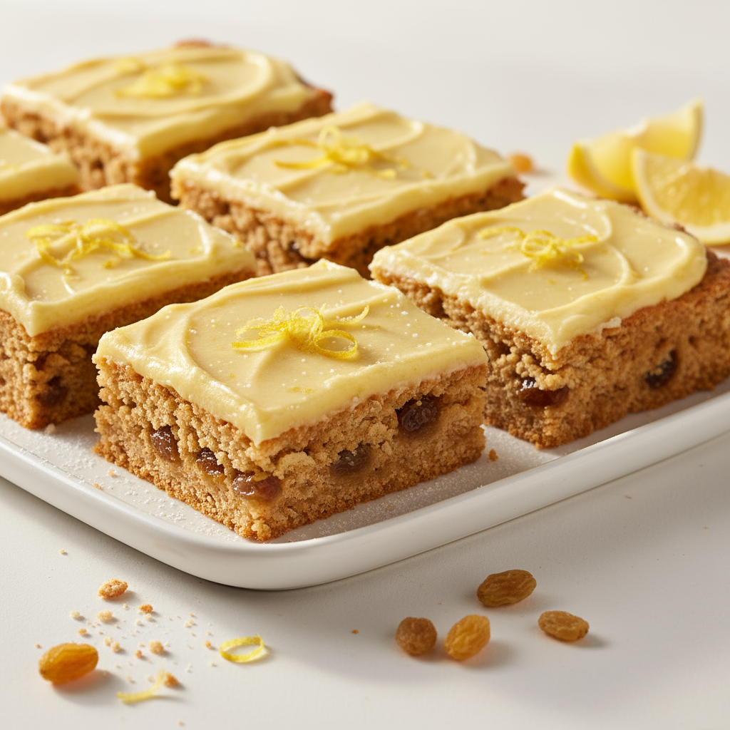 Weet-Bix slice with lemon icing