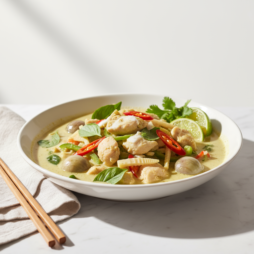 Thai green chicken curry