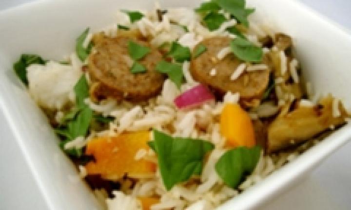 Leftover day rice salad