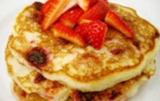 Spotty berry pancakes