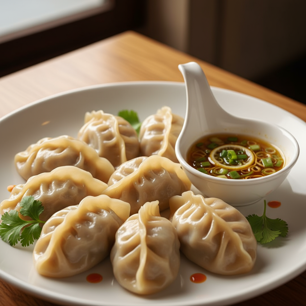Steamed chicken dumplings