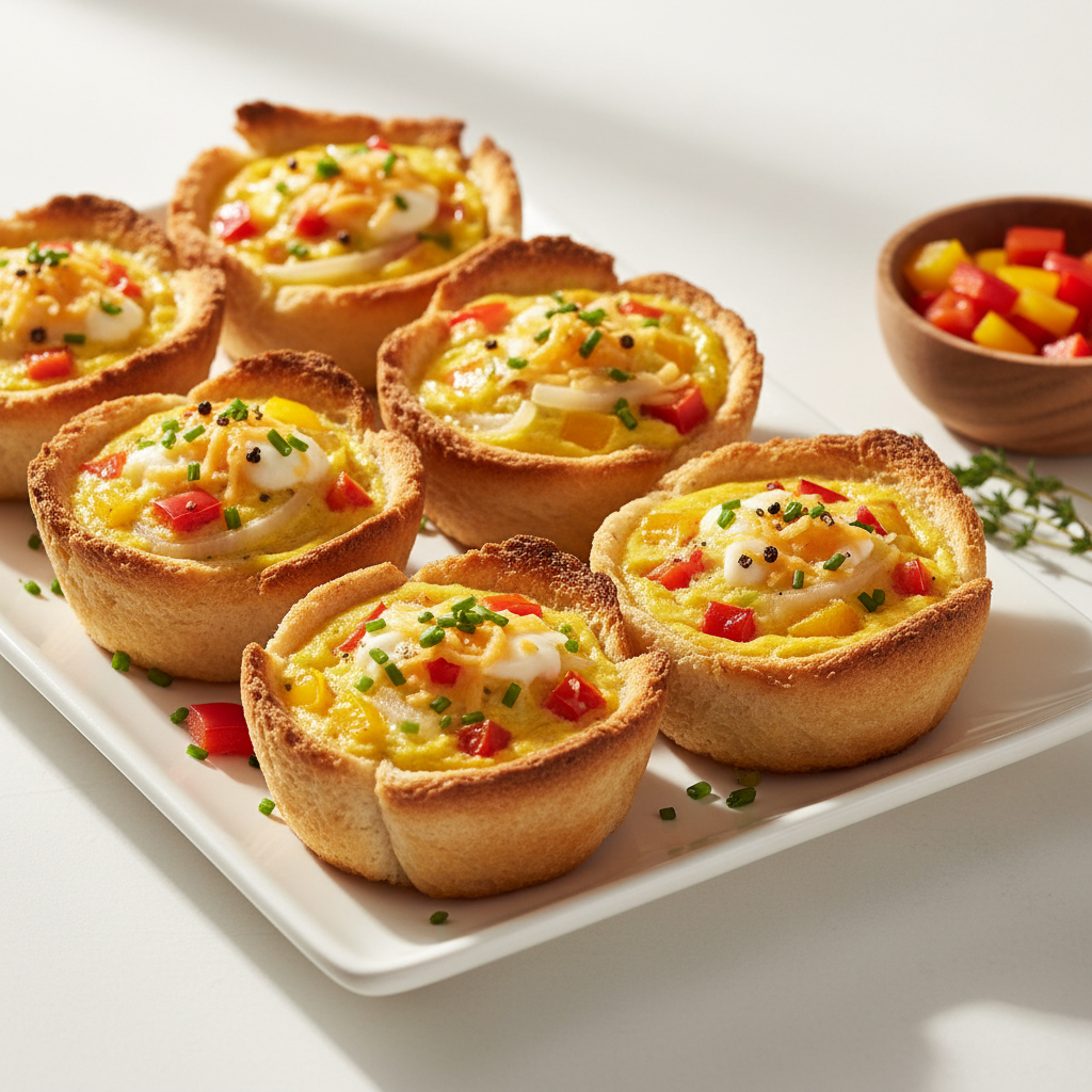 Mini capsicum quiches