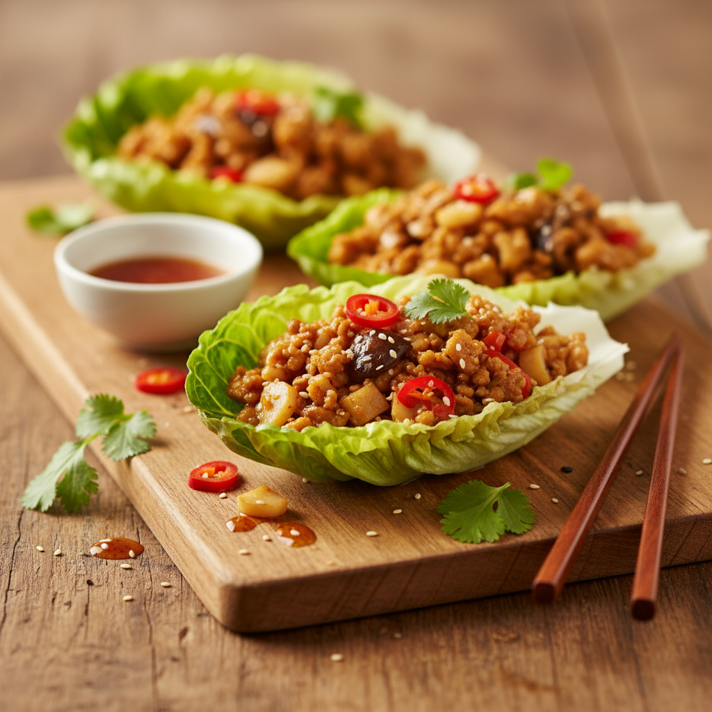 Chicken san choy bau