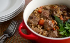 Beef, ale and barley stew