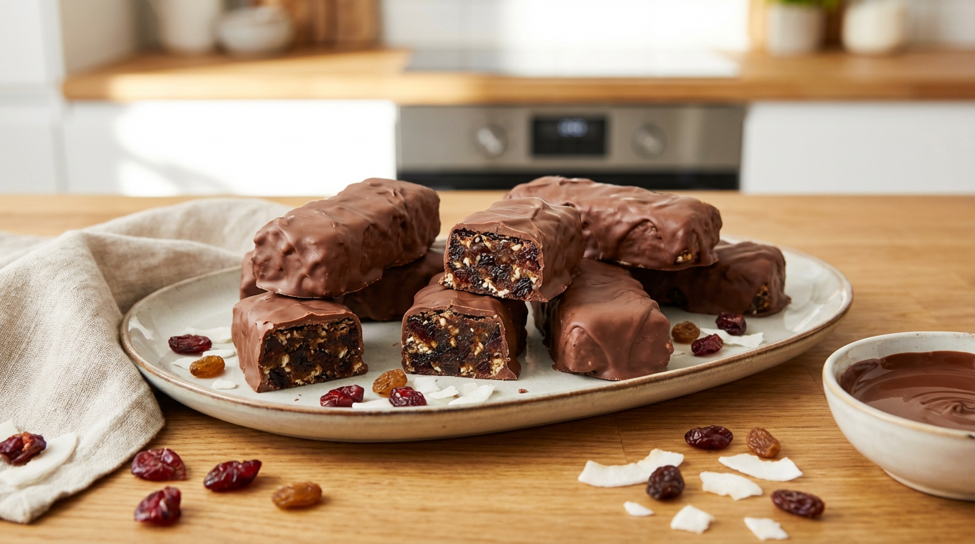 Homemade Cherry Ripe bars