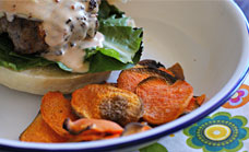 Homemade beef burgers
