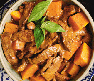 Beef and pumpkin curry