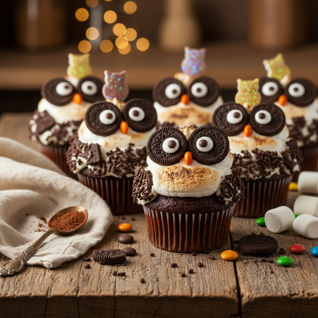 Owl cupcakes