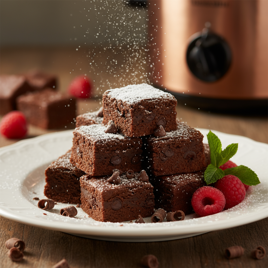 Slow cooker chocolate fudge