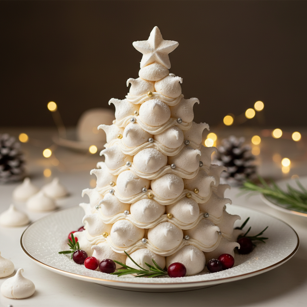 Meringue Christmas tree recipe