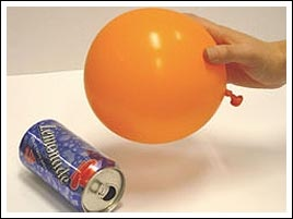 static electricity experiments with balloons