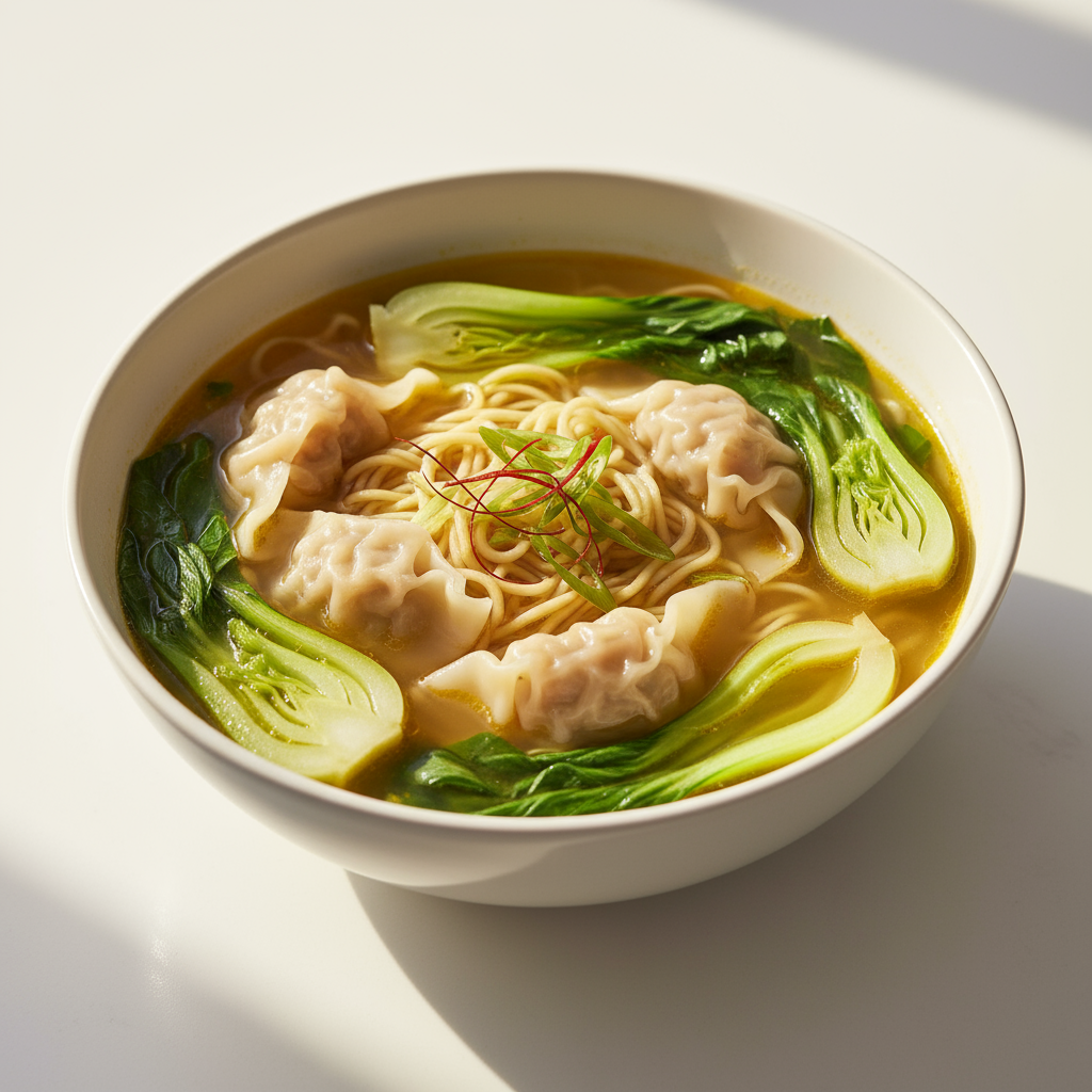 Wonton noodle soup