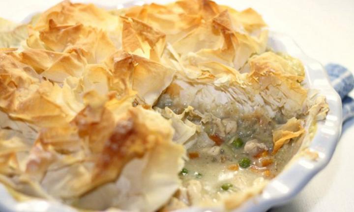 Healthy chicken pot pie