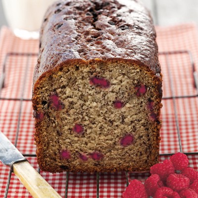 Apple and raspberry bread