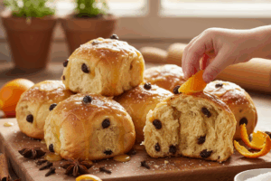 Spiced currant buns