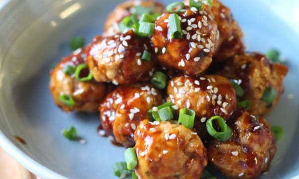 Chicken teriyaki meatballs