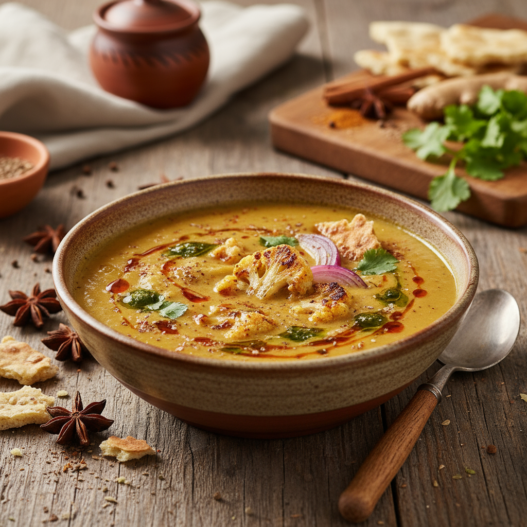 African-spiced cauliflower soup recipe