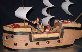 pirate ship birthday cake