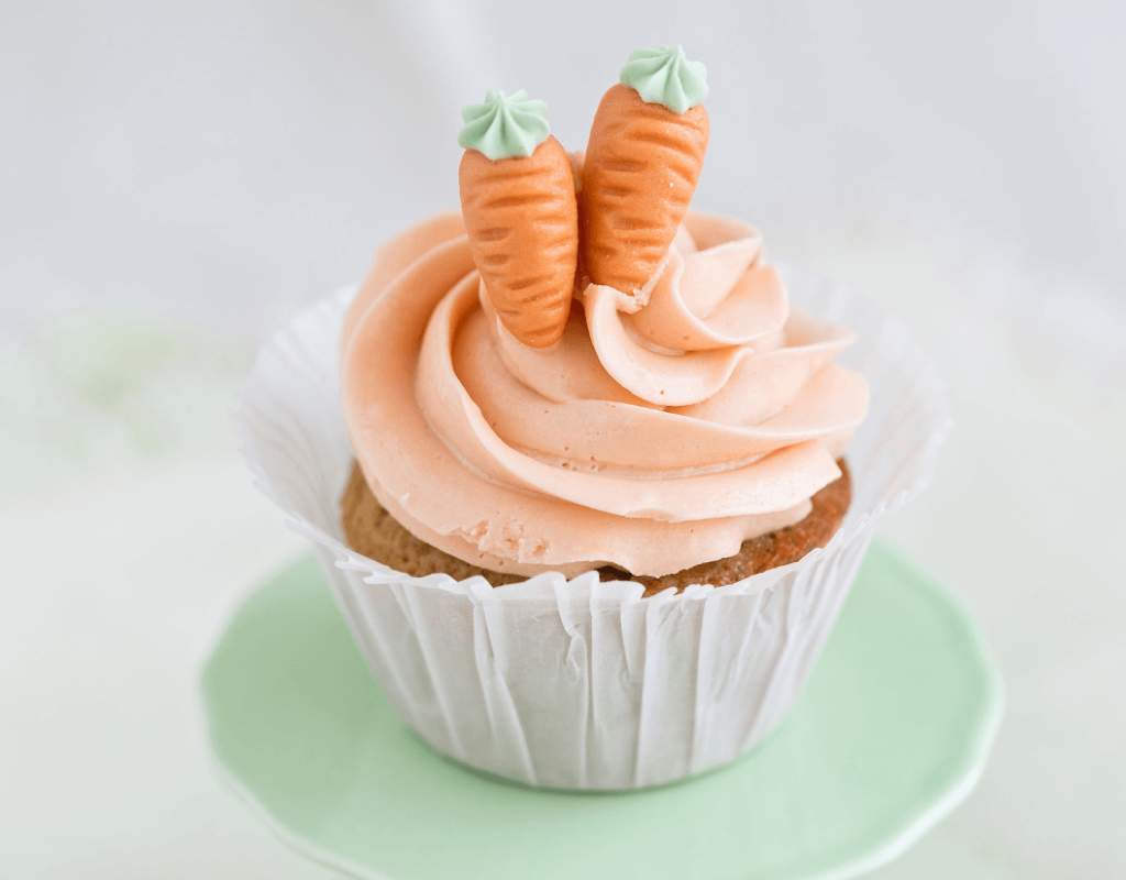 Carrot topped cupcakes