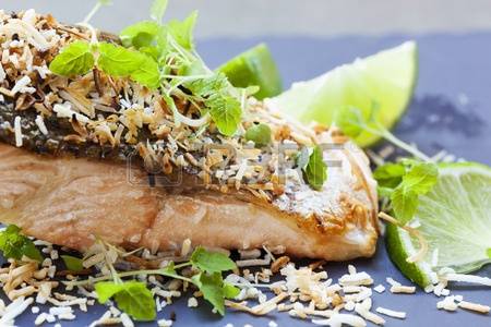 Grilled Coconut Salmon