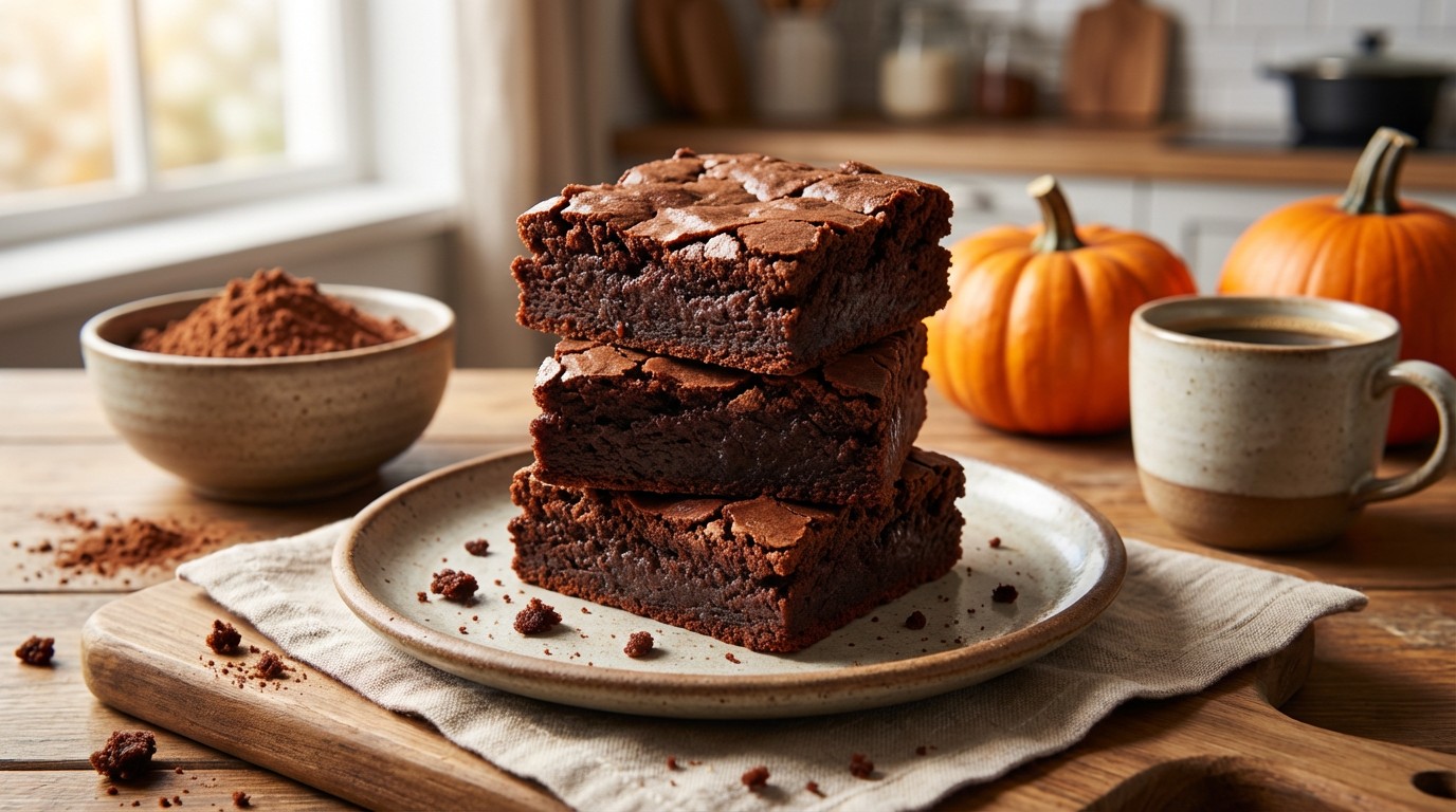 Healthy chocolate brownie