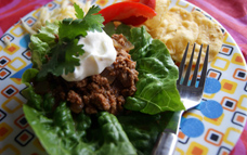 Healthy homemade tacos