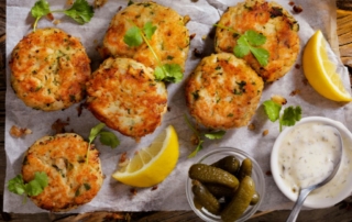 Fish and vegetable cakes