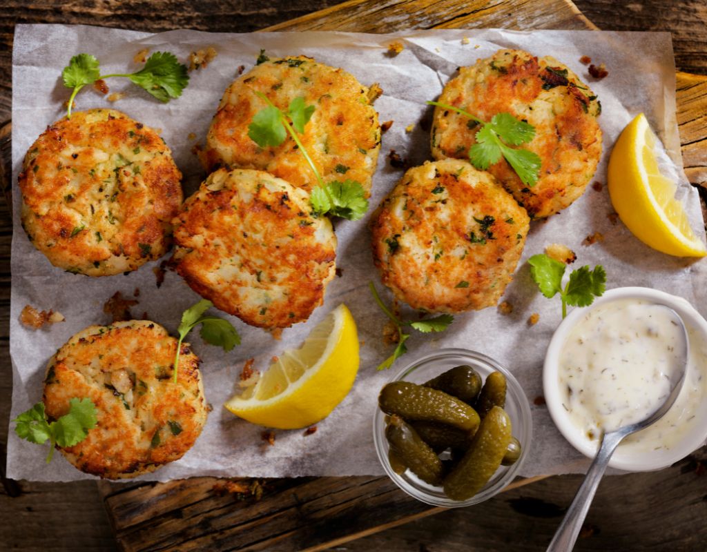 Fish and vegetable cakes