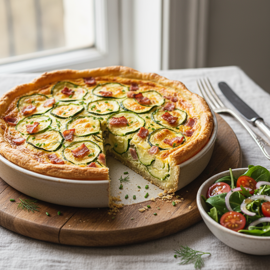 Zucchini quiche