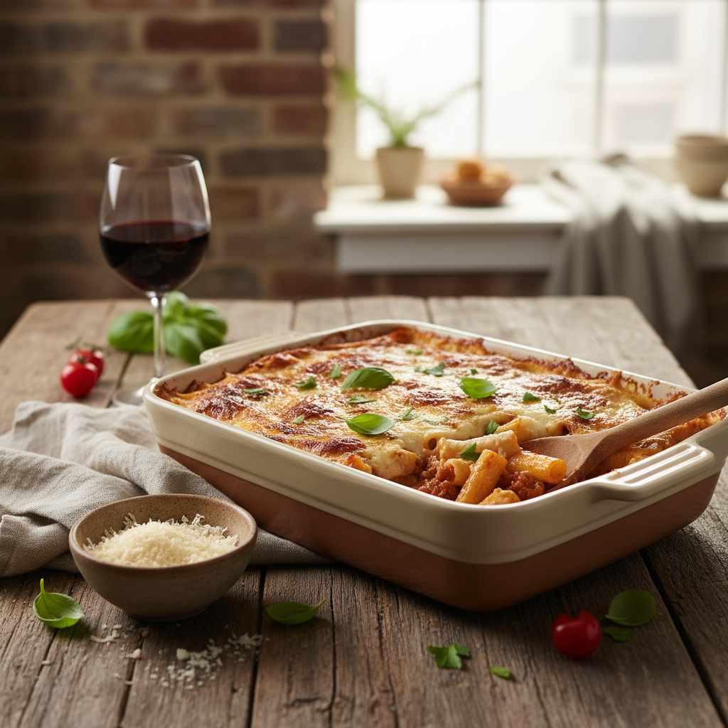 Creamy bolognaise pastabake